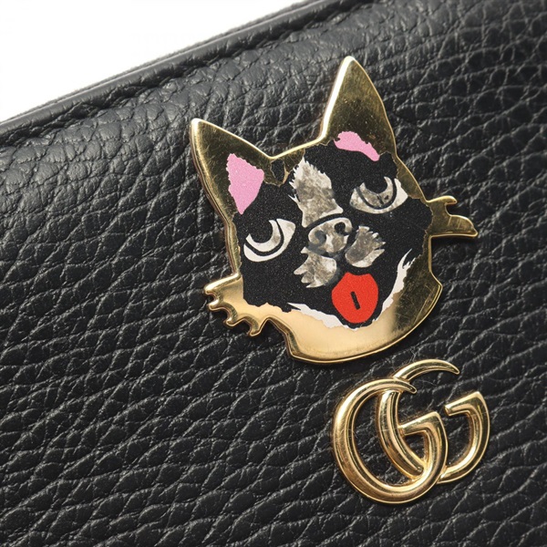 グッチ(GUCCI)グッチ GGマーモント ボスコ ラウンド長財布 財布