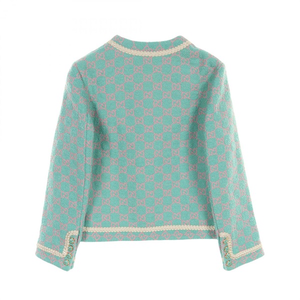 グッチ(GUCCI)グッチ GG クローバー ノーカラージャケット 衣料品