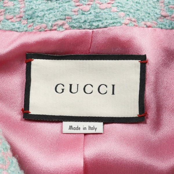GUCCI - GUCCI ノーカラージャケット レディース グッチ(GUCCI)グッチ GG クローバー ノーカラージャケット 衣料品
