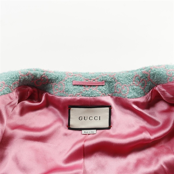 グッチ(GUCCI)グッチ GG クローバー ノーカラージャケット 衣料品