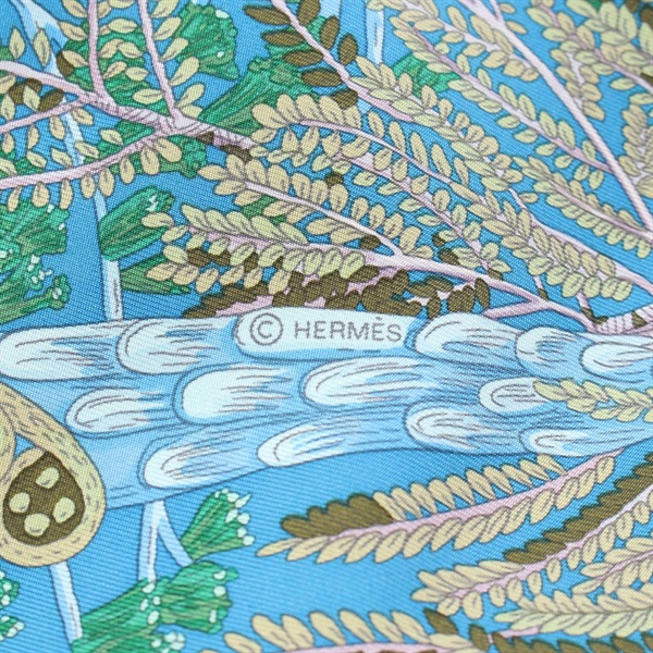 HERMES エルメス JARDIN a SINTRAカレ90 ブルー HERMES エルメス JARDIN a SINTRAカレ90 ブルー