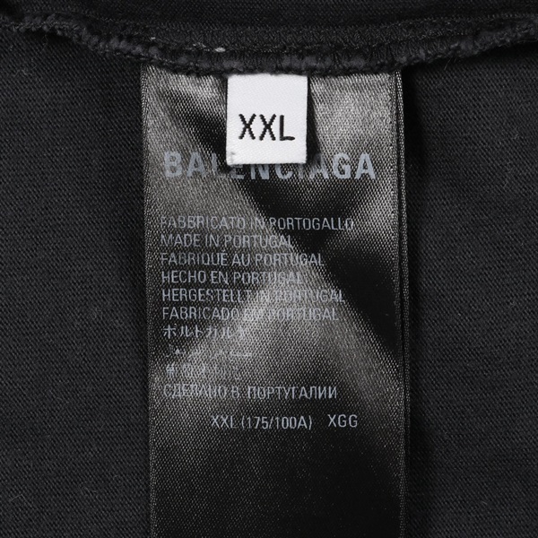 バレンシアガ BALENCIAGA FASHION INSTITUTE カットソー 衣料品 トップス コットン メンズ レディース グレー系 【中古】 バレンシアガ(BALENCIAGA)バレンシアガ FASHION INSTITUTE カットソー