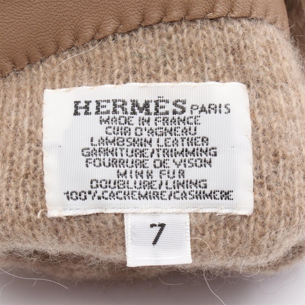 エルメス(HERMES)エルメス プリンセス カデナ エトゥープ 手袋 衣料品  