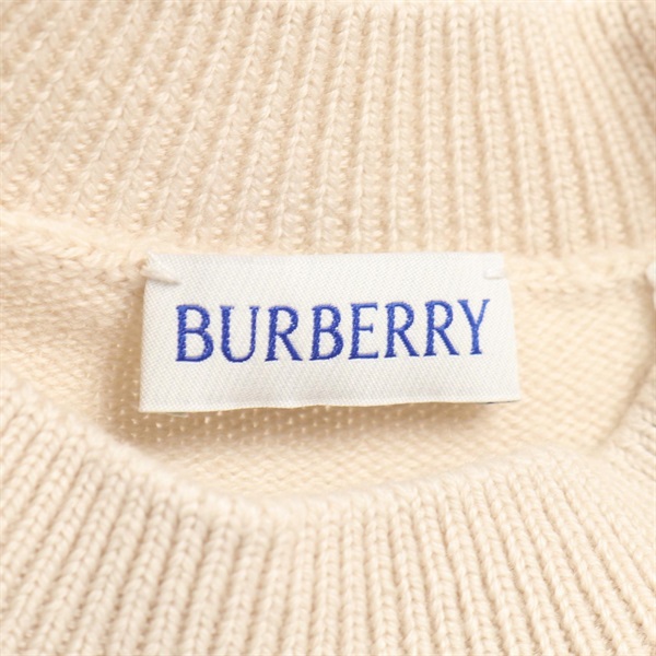 バーバリー BURBERRY ニット 衣料品 トップス ウール レディース アイボリー系 【中古】 バーバリー(BURBERRY)バーバリー ニット 衣料品 トップス レディース