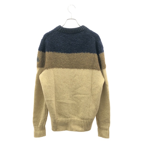 モンクレール　ニット　ネイビー　美品 MONCLER ネイビー クルーネックニット