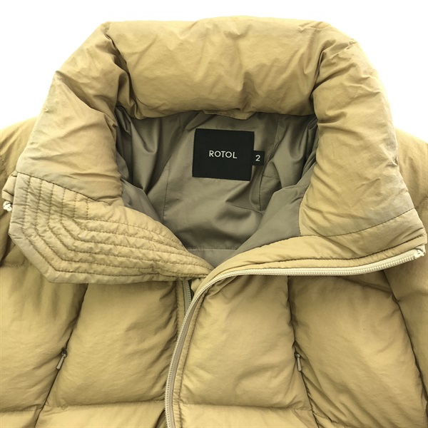 ロトル(ROTOL)ロトル CURVY ダウンジャケット ベージュ ダウン