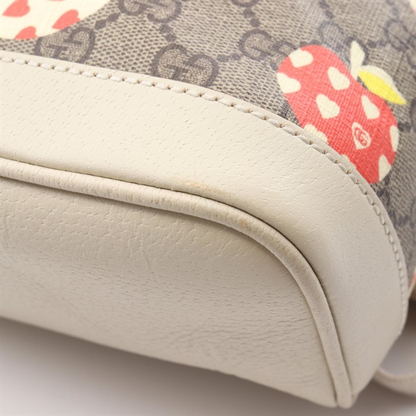 グッチ(GUCCI)グッチ レ ポム アップル＆ハート GGスプリーム リュック