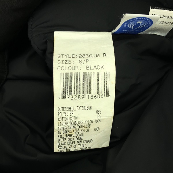 カナダグース(CANADA GOOSE)カナダグース ダウンベスト ブラック