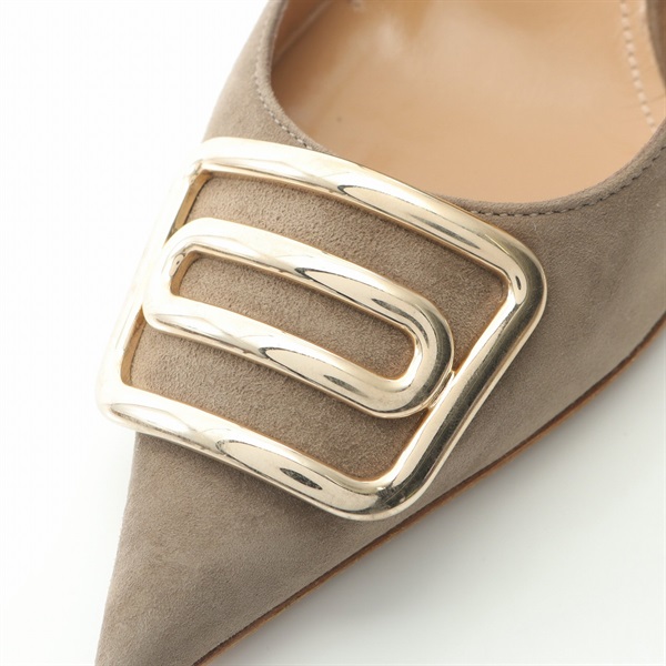 美品PELLICO ペリーコ アネッリ パンプス　ローヒール 36.5 ベージュ 美品PELLICO ペリーコ アネッリ パンプス ローヒール 36.5 ベージュ