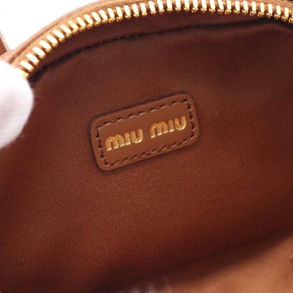 ミュウ ★ 渦巻ホロ　希少美品 極美品 MIUMIU ミュウミュウ ショルダーバッグ ワンダー