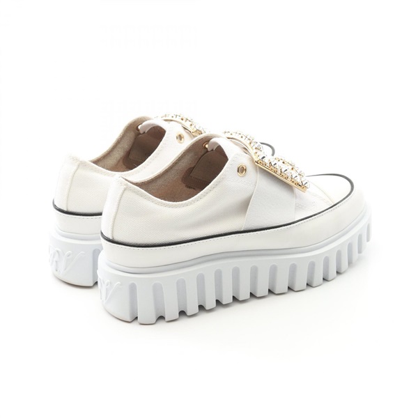 ゆりこ　ロジェヴィヴィエ　37.5 ブラック Woman ヴィヴ ラン ライト トレッキー ファブリック