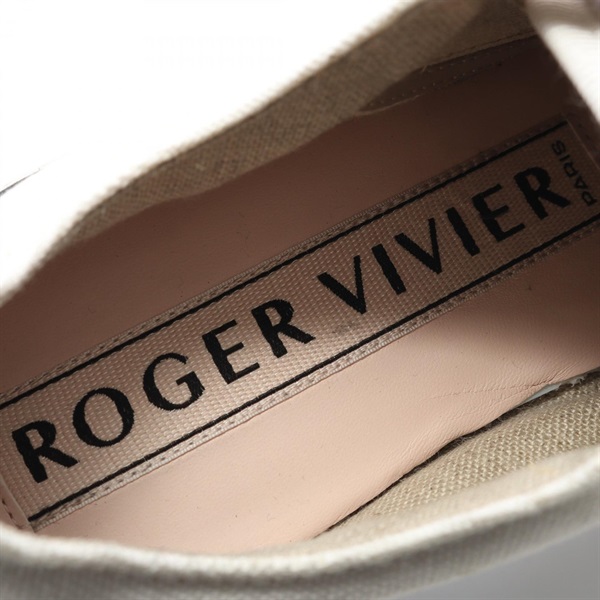 驚きの87%オフ！春新品　清潔　上品　ロジェヴィヴィエ　美しいべビーピンク　38 マルチカラー Woman ヴィヴ スケート ラフィア ショッピング