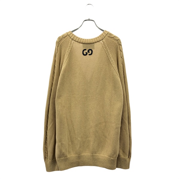 GUCCI ロゴ入り ベージュ カーディガン 中古・古着通販】GUCCI (グッチ) カシミヤカーディガン ベージュ