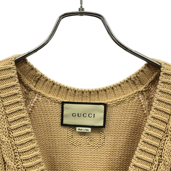 グッチ(GUCCI)グッチ 614723 カーディガン ベージュ