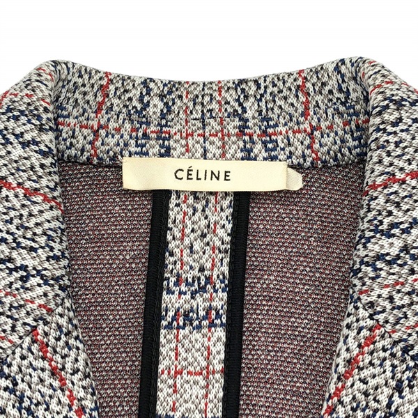 CELINE - セリーヌ CELINE ジャケット マルチカラー テーラードジャケット 衣料品 アウター コットン レディース マルチカラー 【中古】 セリーヌ(CELINE)セリーヌ ジャケット マルチカラー テーラード