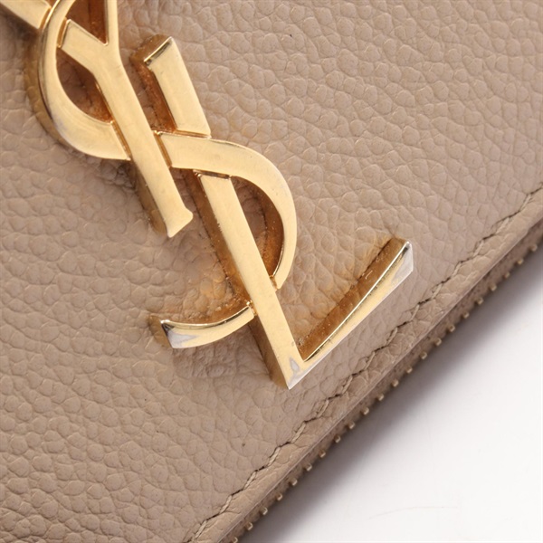サンローランモノグラム 未使用 ベージュ サンローランパリ(SAINT LAURENT PARIS)サンローランパリ モノグラム