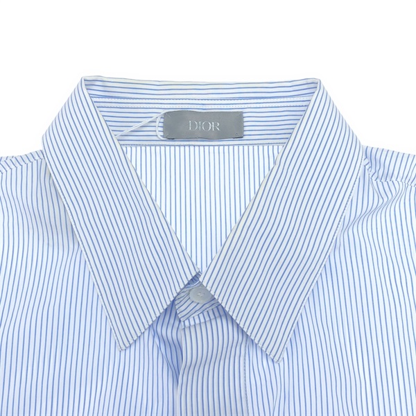 ディオール(Dior)ディオール シャツ ホワイト ブルー ストライプ
