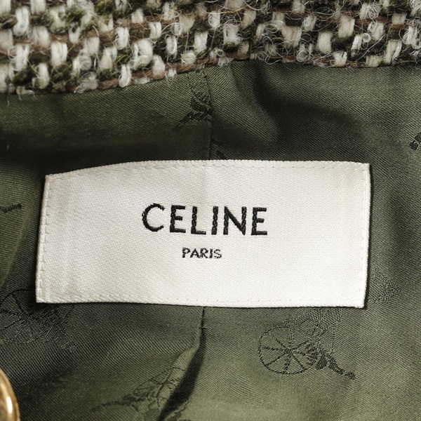 セリーヌ(CELINE)セリーヌ ノーカラージャケット 衣料品 アウター