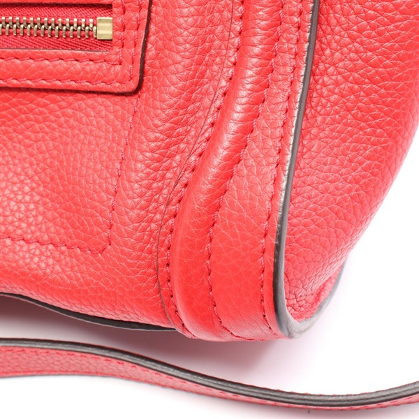 ナノショッパー セリーヌ 昔のバッグ 赤 CELINE セリーヌ ラゲージ