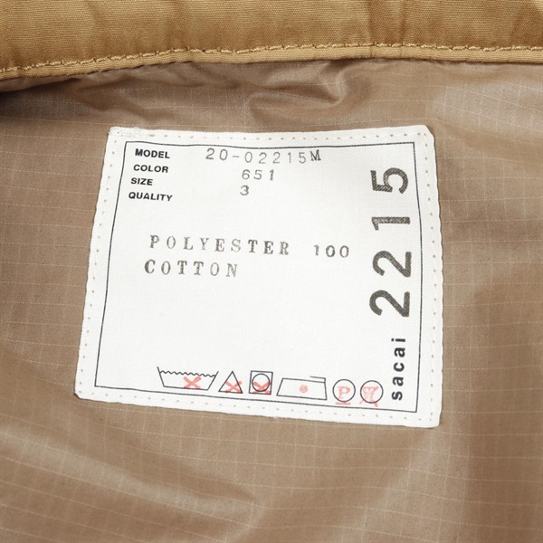 サカイ(Sacai)サカイ ミリタリージャケット 衣料品 アウター メンズ  