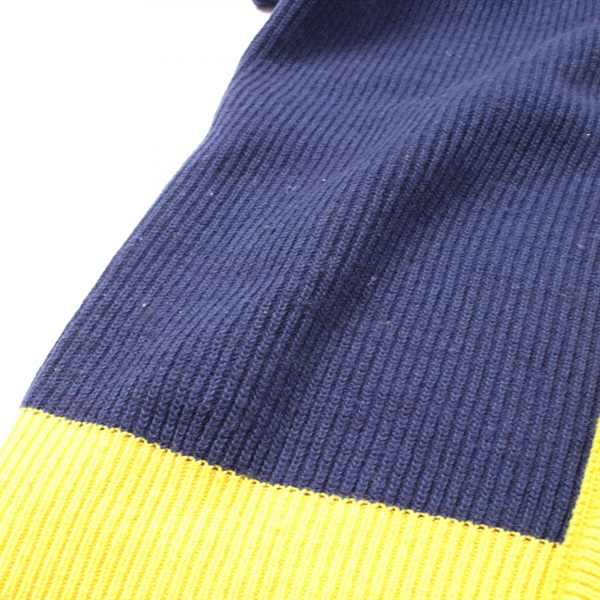 マルニ MARNI カーディガン 衣料品 トップス ウール コットン レディース ネイビー系 / イエロー系 【中古】 マルニ(MARNI)マルニ カーディガン 衣料品 トップス レディース