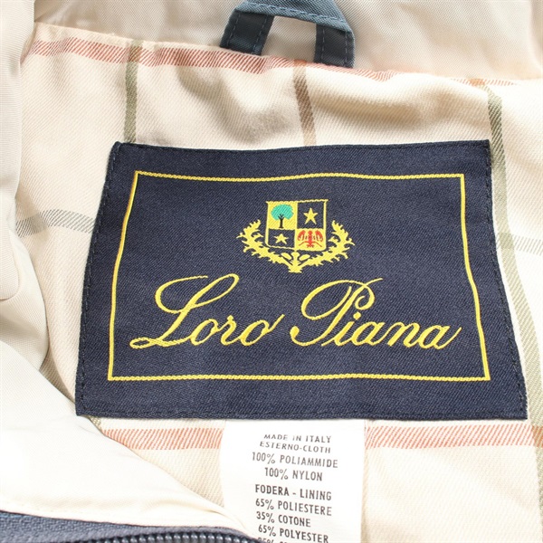 Loro Piana ロロピアーナ 襟ロゴジャケット　ブルゾン　XXL シューズ ロロピアーナ(Loro Piana)ロロピアーナ ナイロンジャケット ブルゾン