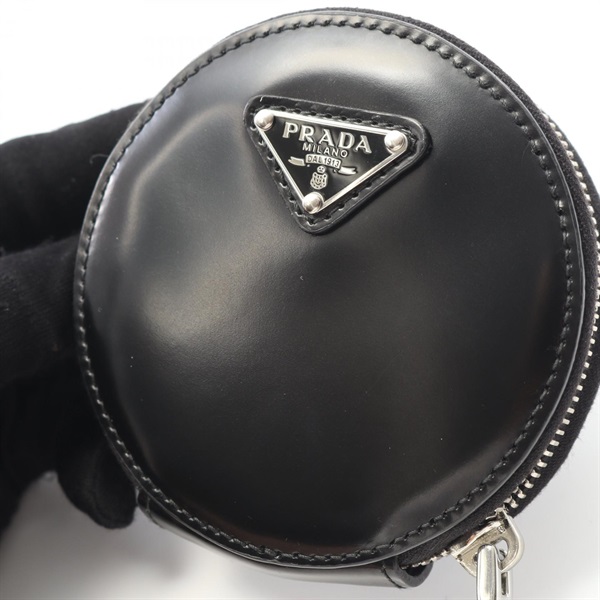 PRADA ラウンドポーチ ケース ブラック 黒 プラダ(PRADA)プラダ ラウンド ミニ ポーチ バッグ レディース