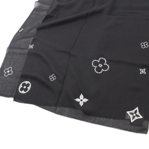 ルイヴィトン エトール モンテカルロ ストール カシミヤ ラインストーン 黒 ルイ・ヴィトン(LOUIS VUITTON)ルイ・ヴィトン エトール モンテカルロ
