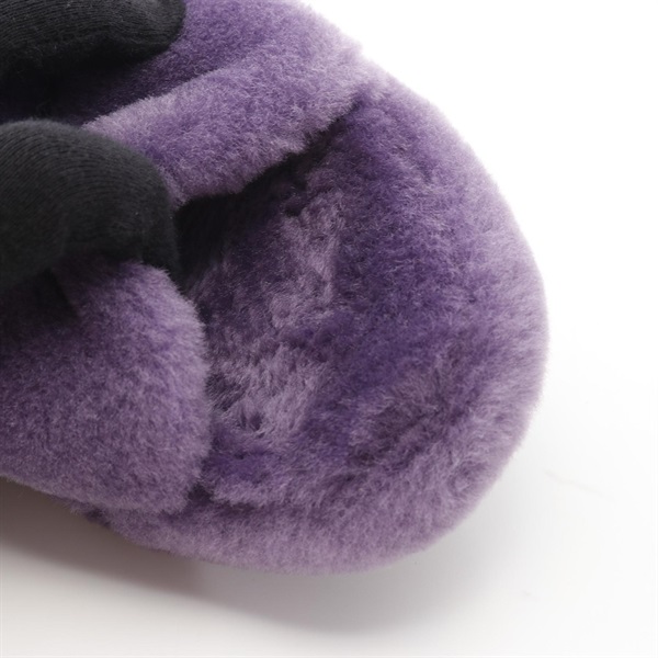 186000 現状品 UGG アグ サンダル FUZZ YEAH ボアサンダル パープル サイズ 24cm 未使用に近い レディース [241220HM210494] UGG（アグ） ファーサンダル レディース UGG W FLUFF YEAH SLIDE