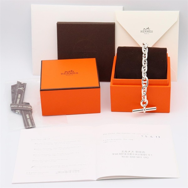 エルメス(HERMES)エルメス シェーヌダンクル MM 14コマ ブレスレット