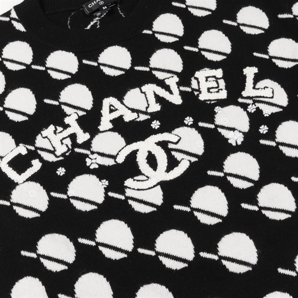 シャネル(CHANEL)シャネル ココマーク フラワーロゴ ニット 衣料品