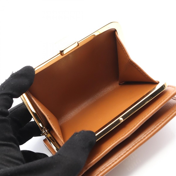 ミュウ ミュウ(Miu Miu)ミュウ ミュウ SOFTY METAL 二つ折り財布 財布  