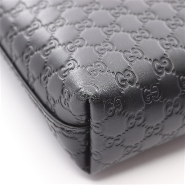 グッチ マイクログッチシマ ショルダーバッグ ブラック 607723 GUCCI（グッチ） マイクログッチシマ 607723 ショルダーバッグ レザー