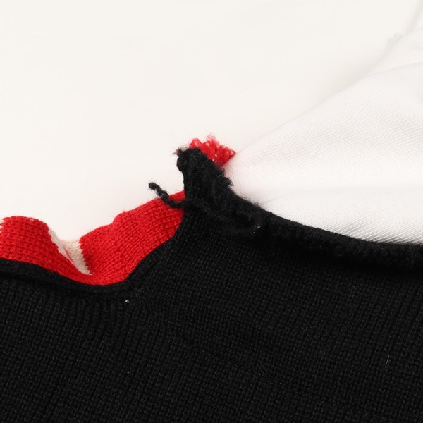 バレンシアガ BALENCIAGA SLEEVE PRIDE HOODIE ニット 衣料品 トップス ウール コットン メンズ ブラック系 / レッド系 / ホワイト系 【中古】 バレンシアガ(BALENCIAGA)バレンシアガ SLEEVE PRIDE HOODIE ニット