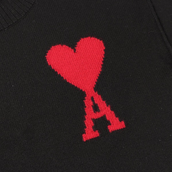 アミ(AMI)アミ ハートロゴ タートルネック ニット 衣料品 トップス