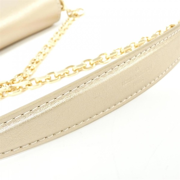 ★3日以内返品可★ 美品 LOUIS VUITTON ルイ・ヴィトン カーフレザー ラブノート メタリックゴールド M53069 ショルダーバッグ ゴールド カーフレザー レディース ルイ・ヴィトン(LOUIS VUITTON)ルイヴィトン ラブ ノート M53069