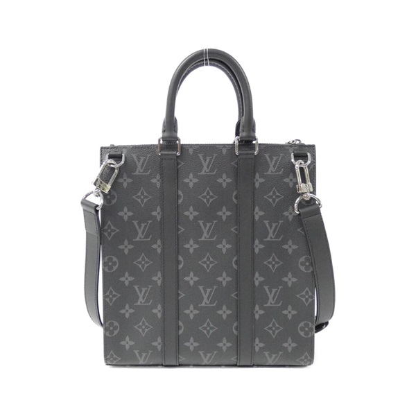 【美品 RFID】 ルイ ヴィトン モノグラム エクリプス サックプラ ルイヴィトンサックプラ クロス 旧型 43019 黒/グレー メンズ