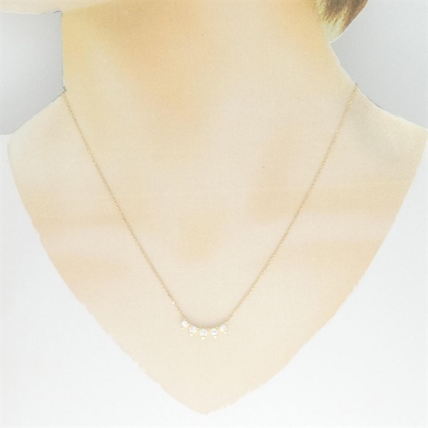タサキ(TASAKI)チャッティー プラント ネックレス 0.34CT