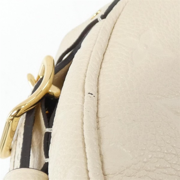 LOUIS VUITTON ルイ ヴィトン モノグラムアンプラント ボワット シャポー スープル ショルダーバッグ M45276 レザー   クレーム (ライトベージュ系) ゴールド金具  ビトン 【本物保証】 LOUIS VUITTON - LOUIS VUITTON ルイ ヴィトン モノグラムアンプラント