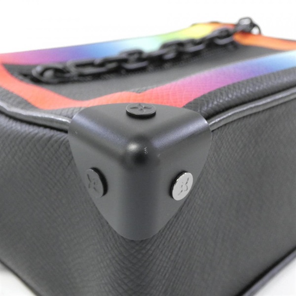 ルイヴィトン LOUIS VUITTON ミニソフトトランク M30351 タイガ レインボー カバン 斜め掛け ポシェット ショルダーバッグ タイガレザー ブラック ルイ・ヴィトン(LOUIS VUITTON)ルイヴィトン タイガ レインボーカラー