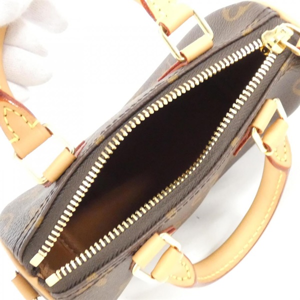 ルイ・ヴィトン やって来る ナノ スピーディ M81085 モノグラム  