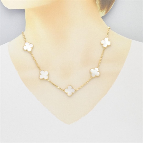 ヴィンテージアルハンブラ 10モチーフ ネックレス ヴァンクリーフ＆アーペル(Van Cleef & Arpels)ヴィンテージ