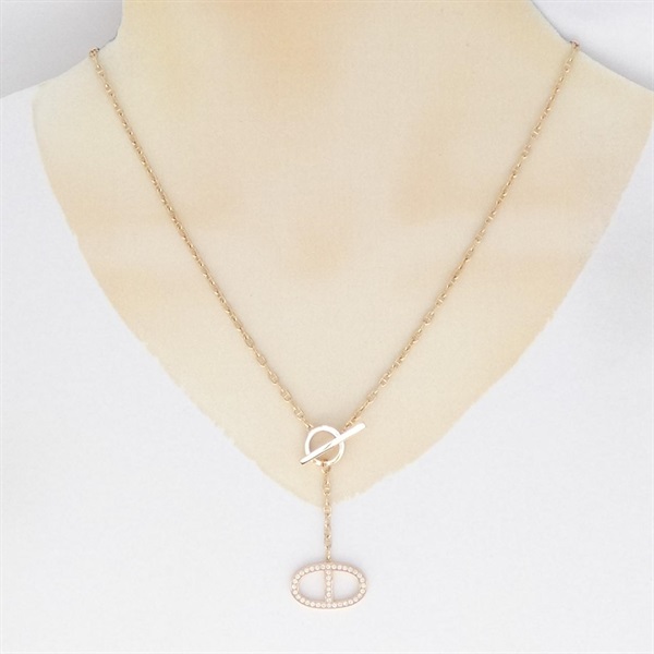 エルメス　コントゥール　シェーヌダンクル　ネックレス エルメス(HERMES)エルメス シェーヌダンクル コントゥール ネックレス