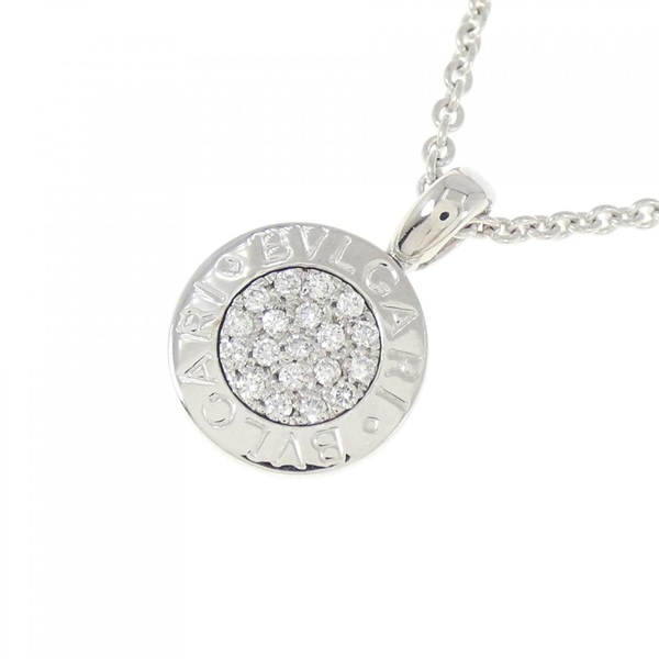 【正規 未使用】BVLGARIビッグロゴ刻印白金チャーム/3㎜ネックレスチェーン 正規】BVLGARI BIGロゴチャーム ペンダント ネックレス +