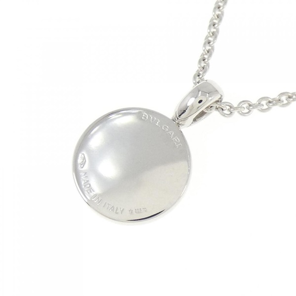 【正規 未使用】BVLGARIビッグロゴ刻印白金チャーム/3㎜ネックレスチェーン 正規】BVLGARI BIGロゴチャーム ペンダント ネックレス +