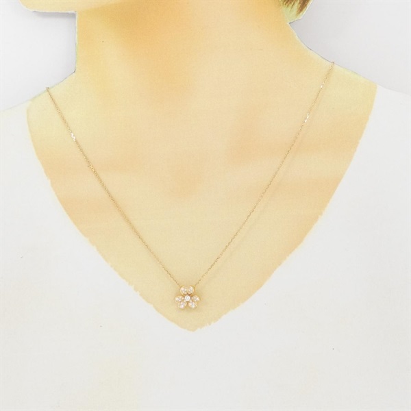 三つ葉ネックレス　ミニネックレス　イエローゴールドカラー　フリヴォル ヴァンクリーフ＆アーペル(Van Cleef & Arpels)フリヴォル ミニ