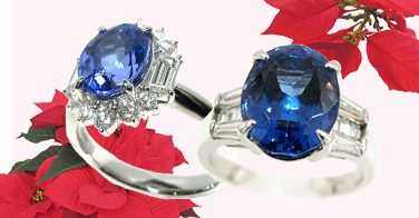 12月の誕生石「タンザナイト」をあしらった商品を特集しています。