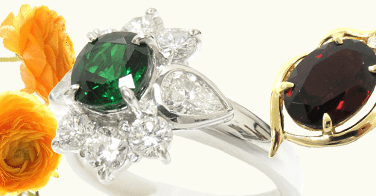 1月の誕生石「ガーネット」をあしらった商品を特集しています。