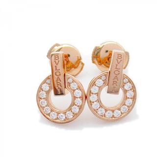 BVLGARI ブルガリ ブルガリ ブルガリ オープンワーク ダイヤ ピアス