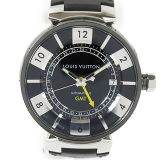 タンブールGMT ウォッチ 腕時計 x ラバーベルト